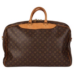 LOUIS VUITTON Monogram marrone in tela rivestita e pelle Vachetta Alize 48 ore