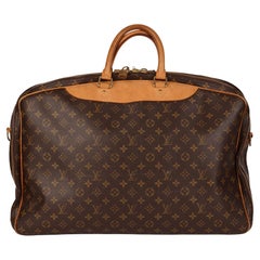 LOUIS VUITTON Brown Monogram Coated Canvas & Vachetta Leather Alize 48 Hours