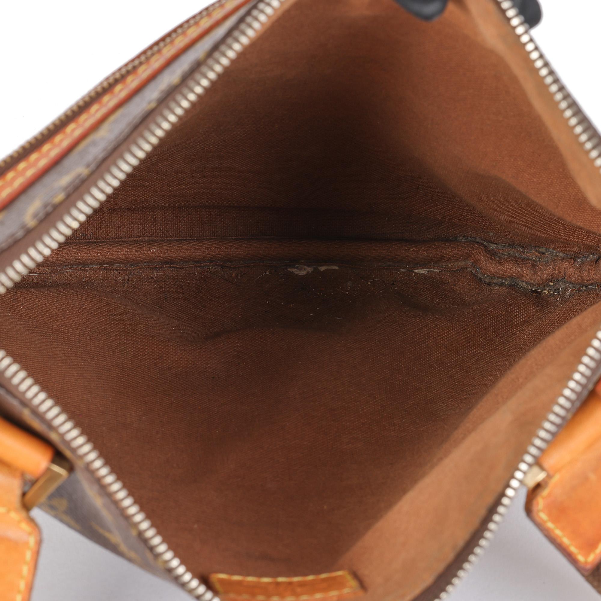 LOUIS VUITTON Brown Monogram Coated Canvas & Vachetta Leather Bosphore Pochette 2