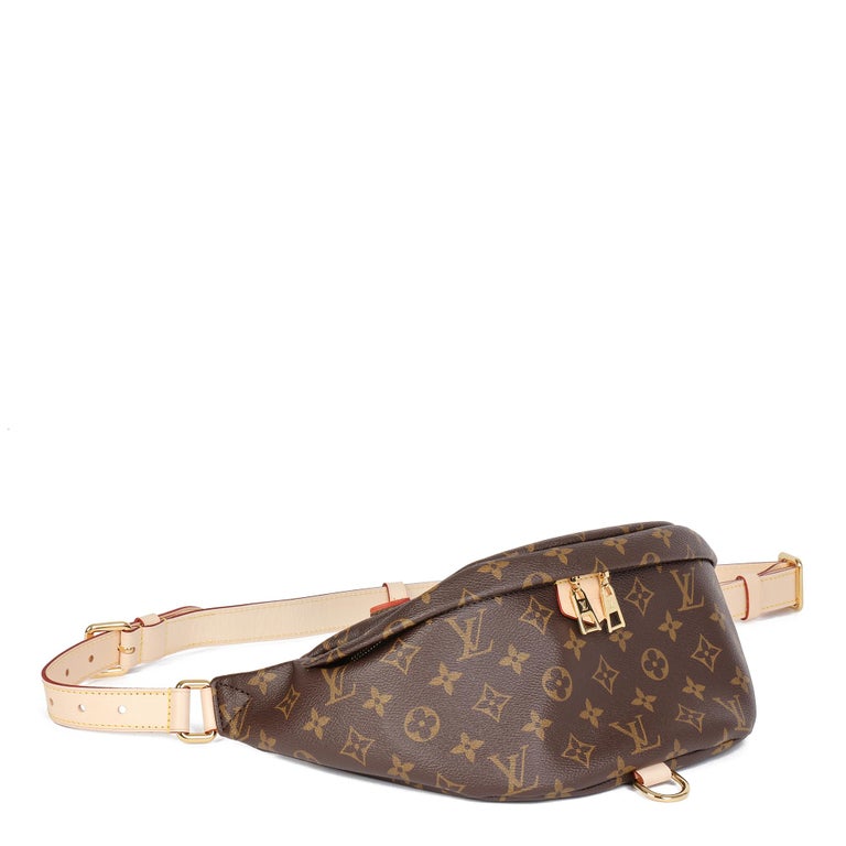 Louis Vuitton Lv Monogram Bum Bag Waist Belt Crossbody Brown Canvas Unisex