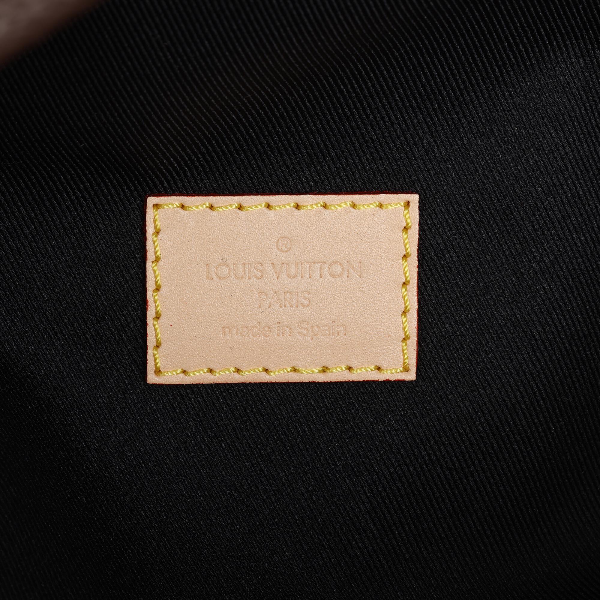 LOUIS VUITTON Brown Monogram Coated Canvas & Vachetta Leather Bum Bag 3