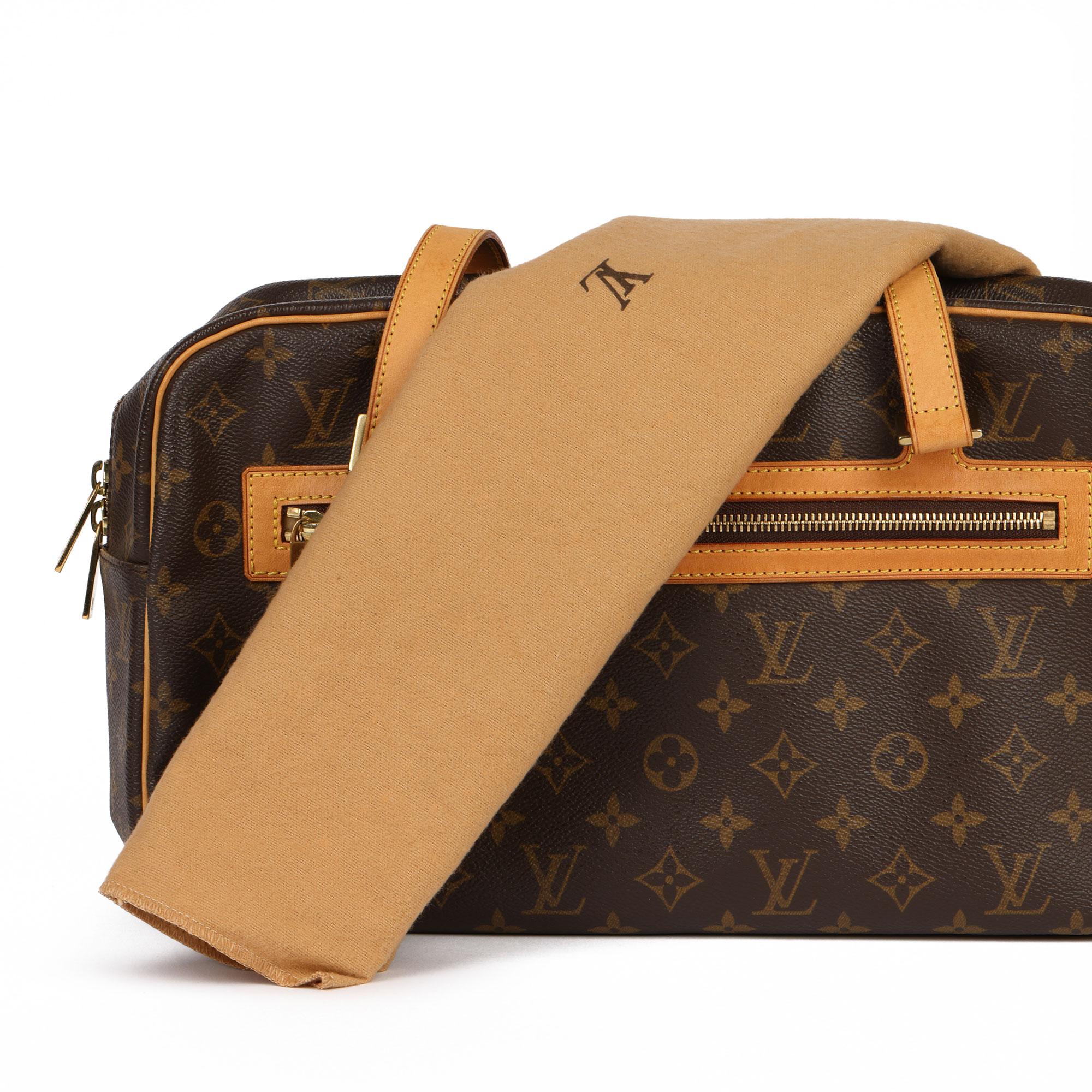 Louis Vuitton Brown Monogram Coated Canvas & Vachetta Leather Cite GM 3