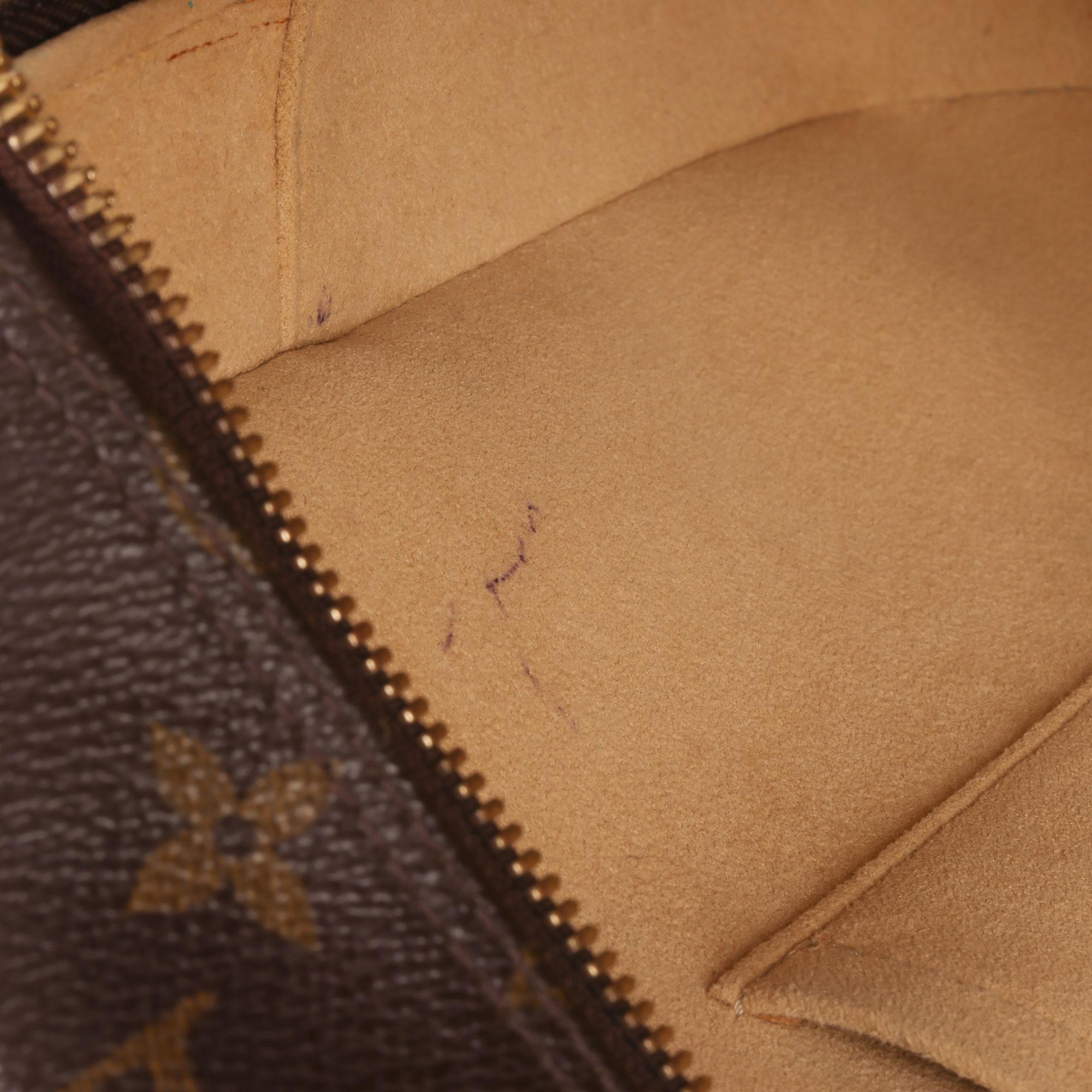 Louis Vuitton Brown Monogram Coated Canvas & Vachetta Leather Cite GM 4