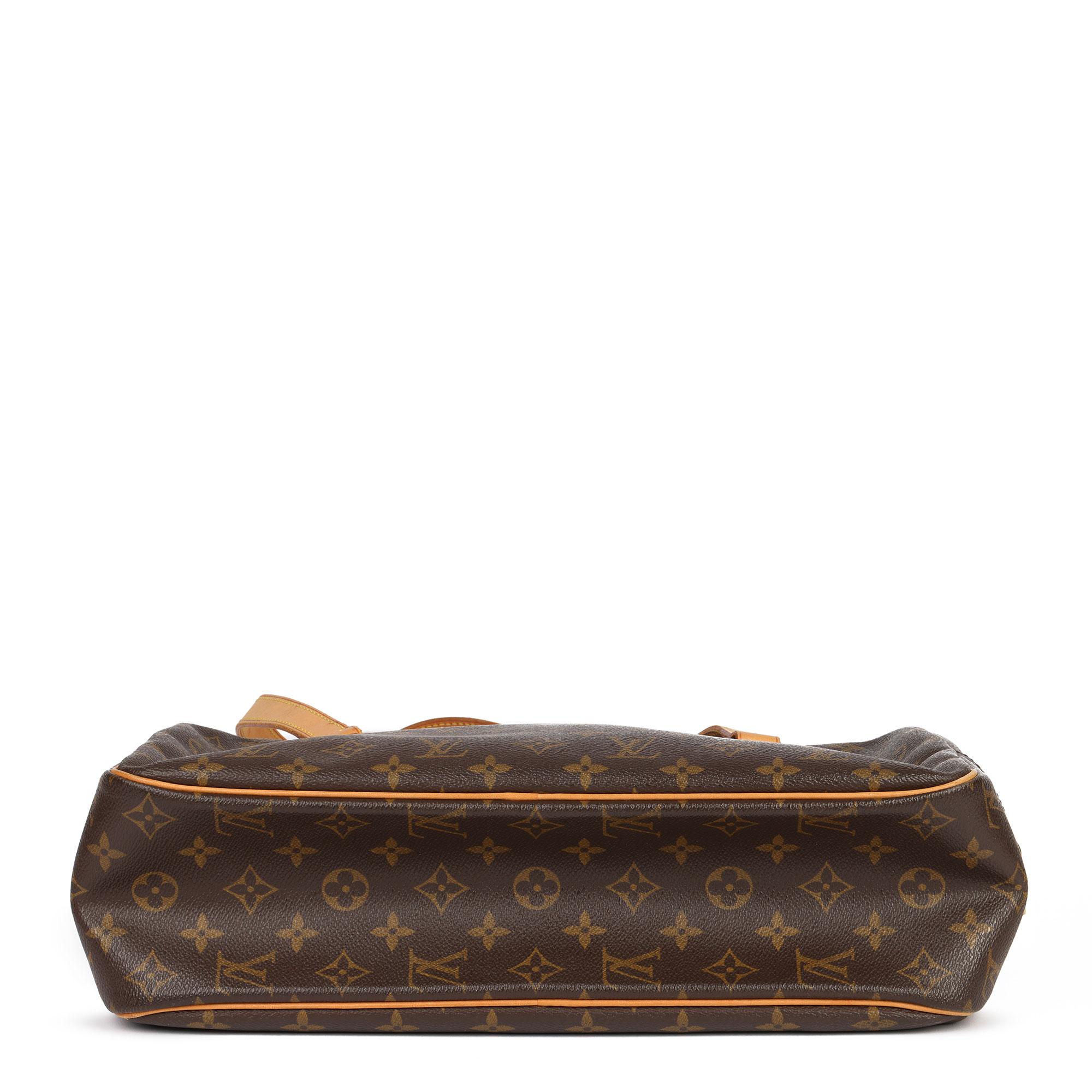 Louis Vuitton Brown Monogram Coated Canvas & Vachetta Leather Cite GM In Excellent Condition In Bishop's Stortford, Hertfordshire