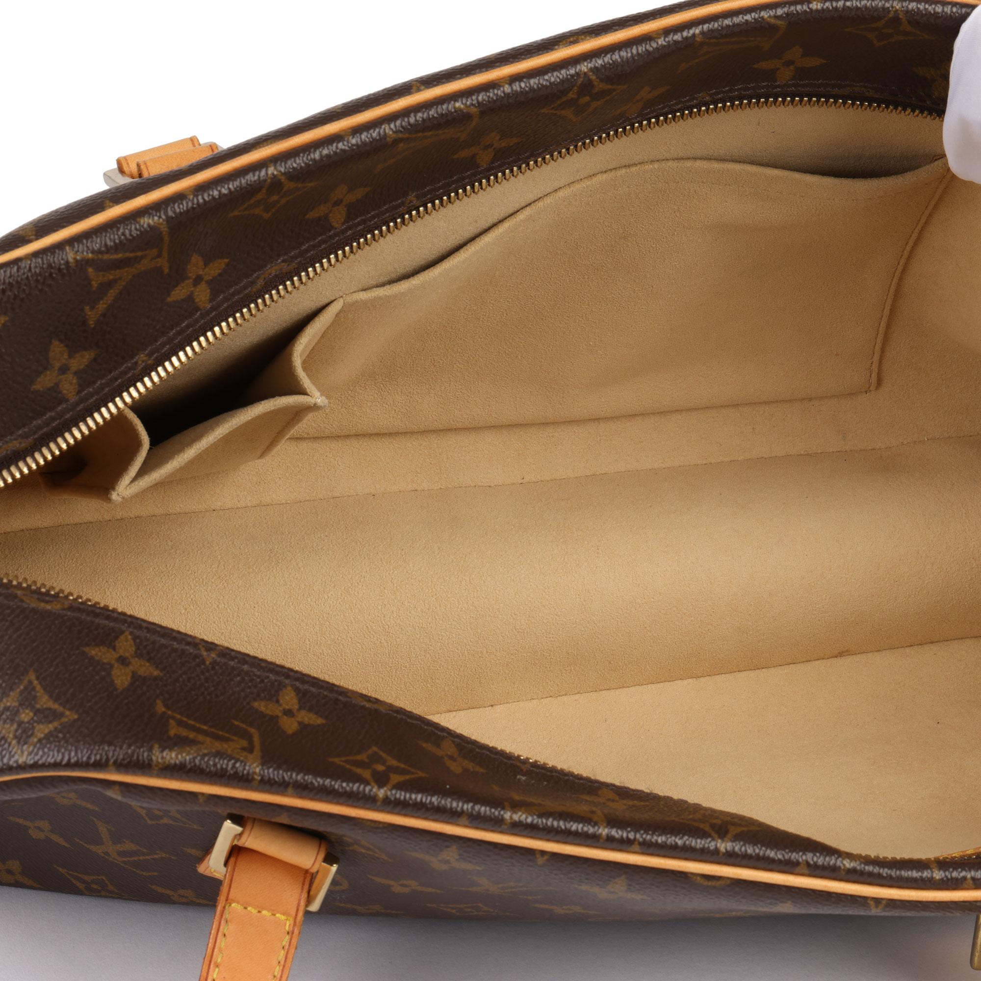 Louis Vuitton Brown Monogram Coated Canvas & Vachetta Leather Cite GM 2