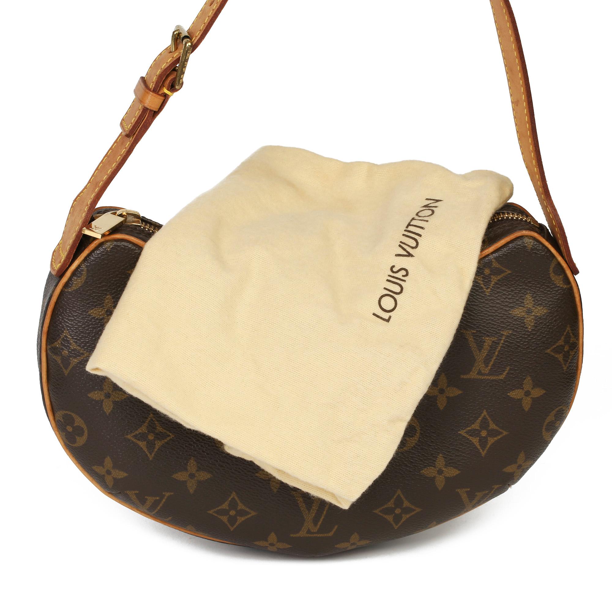 Louis Vuitton Brown Monogram Coated Canvas & Vachetta Leather Croissant PM  4