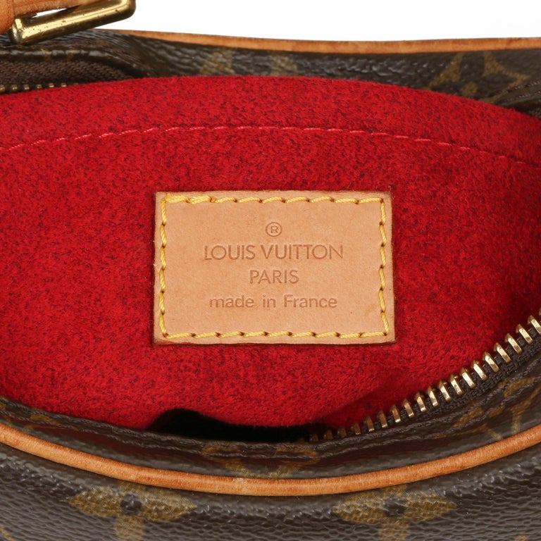 Louis Vuitton Monogram Croissant PM Brown Light brown Dark brown Leather  Cloth ref.89814 - Joli Closet