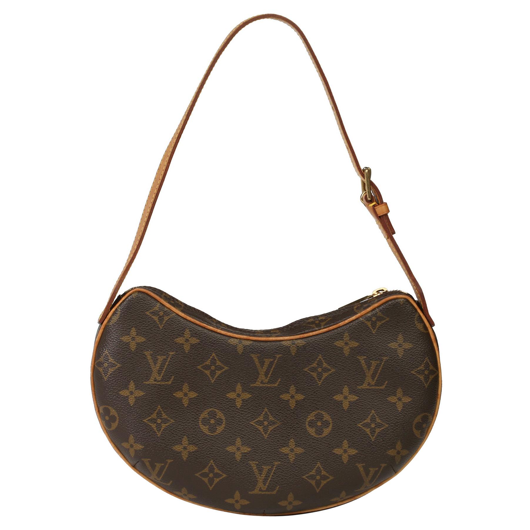 Croissant leather handbag Louis Vuitton Brown in Leather - 32770300