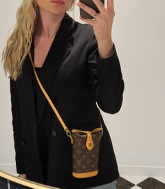Louis Vuitton Brown Monogram Coated Canvas & Vachetta Leather Fold Me Pouch