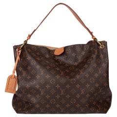 Louis Vuitton Brown Monogram Coated Canvas & Vachetta Leather Gracefull MM