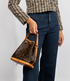 Louis Vuitton Brown Monogram Coated Canvas & Vachetta Leather Mini Noe