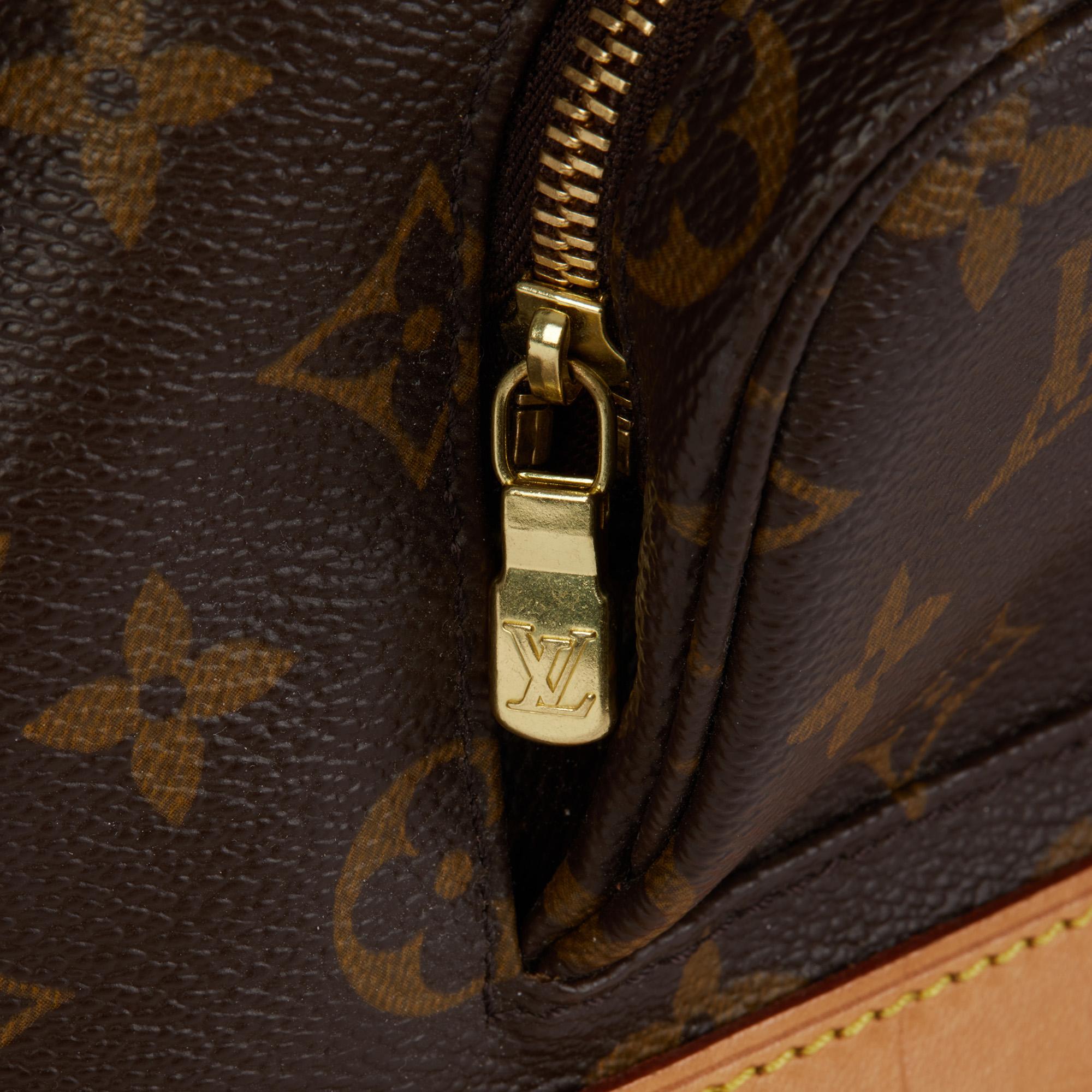 LOUIS VUITTON Brown Monogram Coated Canvas & Vachetta Leather Monstorious MM 4