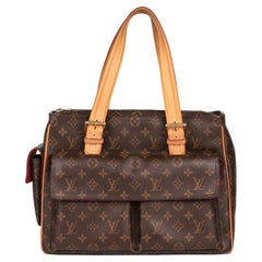 Louis Vuitton Brown Monogram Coated Canvas & Vachetta Leather Multiplie Cite