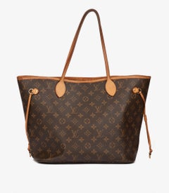 Louis Vuitton Brown Monogram Coated Canvas & Vachetta Leather Neverfull MM