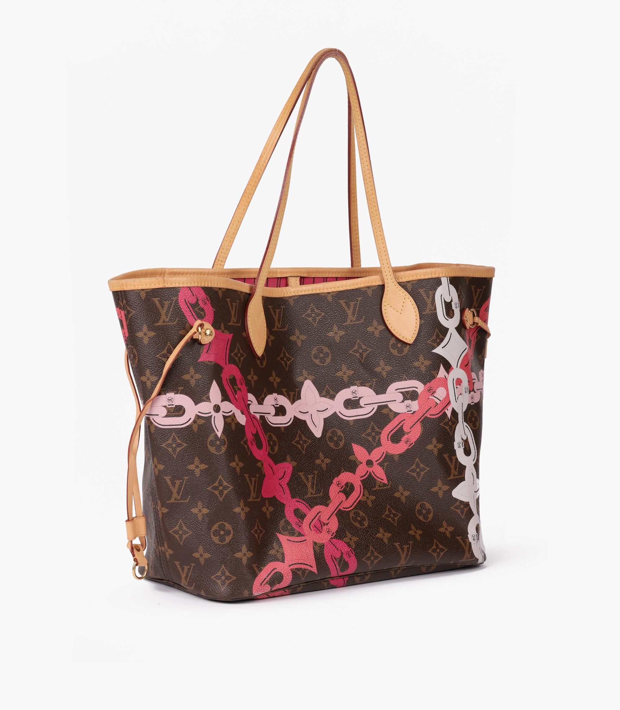 Louis Vuitton Brown Monogram Coated Canvas & Vachetta Leather Neverfull MM In Excellent Condition For Sale In Bishop's Stortford, Hertfordshire
