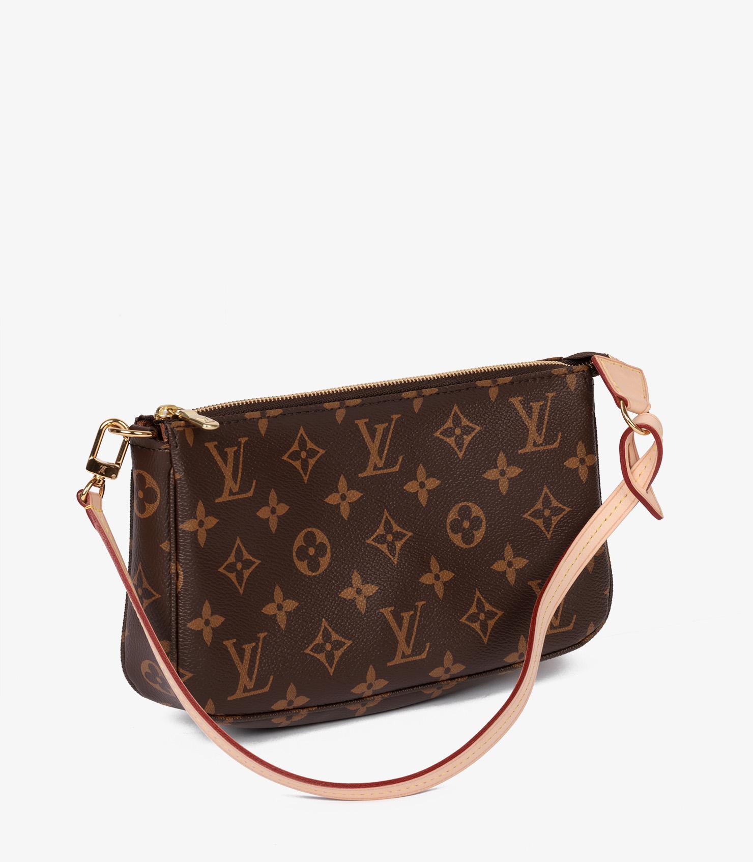 Louis Vuitton Brown Monogram Coated Canvas & Vachetta Leather Pochette Accessoires NM

Product Details
Xupes Ref: HB5664
Brand: Louis Vuitton
Model: Pochette Accessoires NM
Type: Top Handle, Shoulder
Serial Number: CA1154
Age: 2014
Accompanied By: