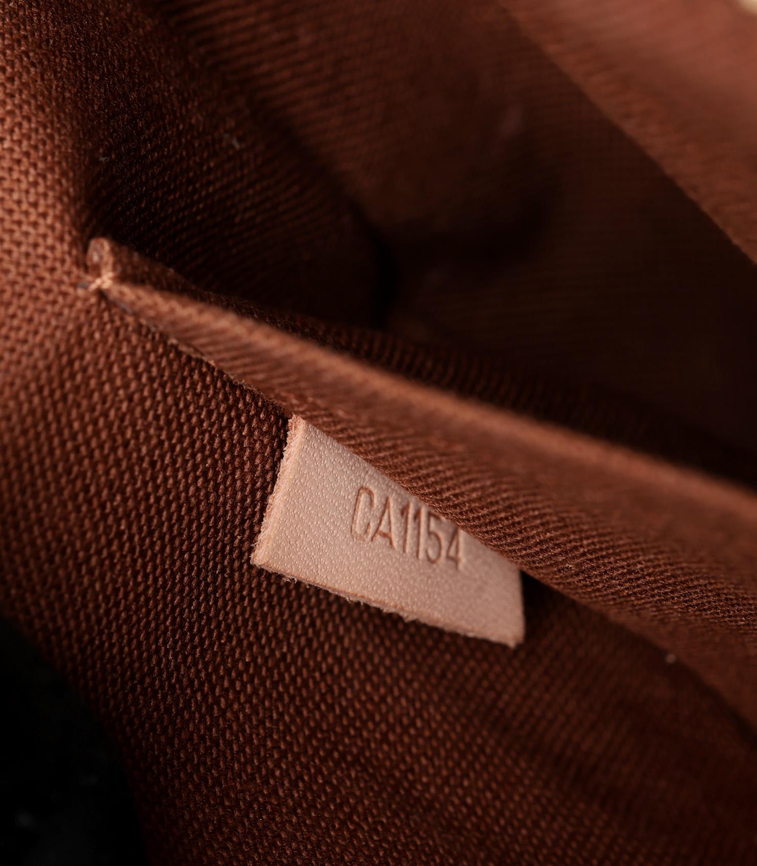 Louis Vuitton Brown Monogram Coated Canvas & Vachetta Leather Pochette 3