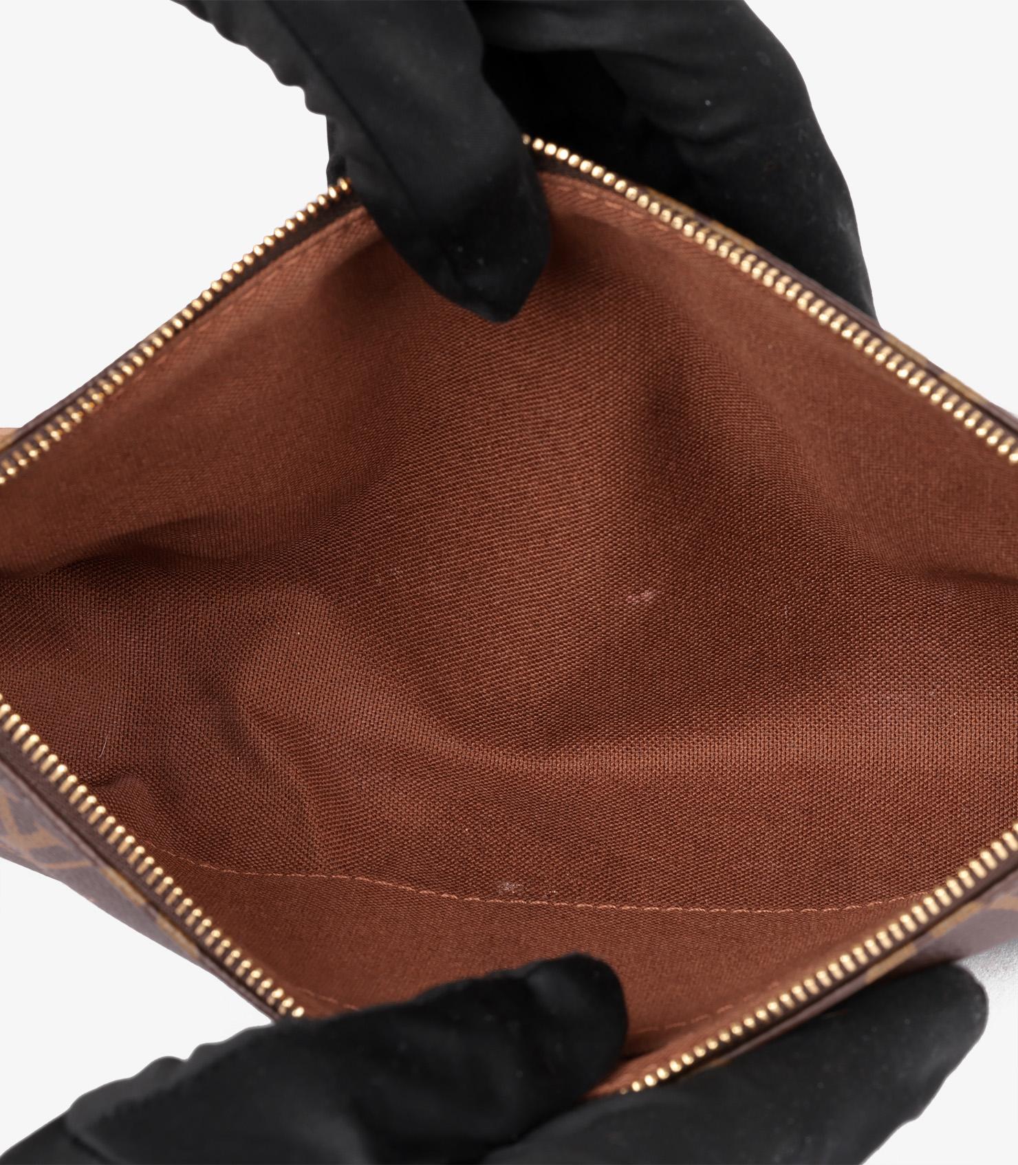 Louis Vuitton Brown Monogram Coated Canvas & Vachetta Leather Pochette 4
