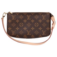 Louis Vuitton Brown Monogram Coated Canvas & Vachetta Leather Pochette