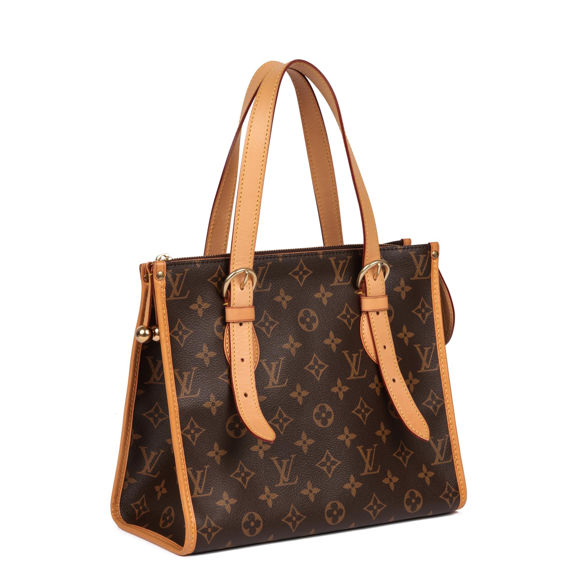 LOUIS VUITTON
Brown Monogram Coated Canvas & Vachetta Leather Popincourt Haut

Xupes Reference: HB5123
Serial Number: SD0056
Age (Circa): 2006
Authenticity Details: Date Stamp (Made in USA)
Gender: Ladies
Type: Top Handle, Shoulder

Colour: