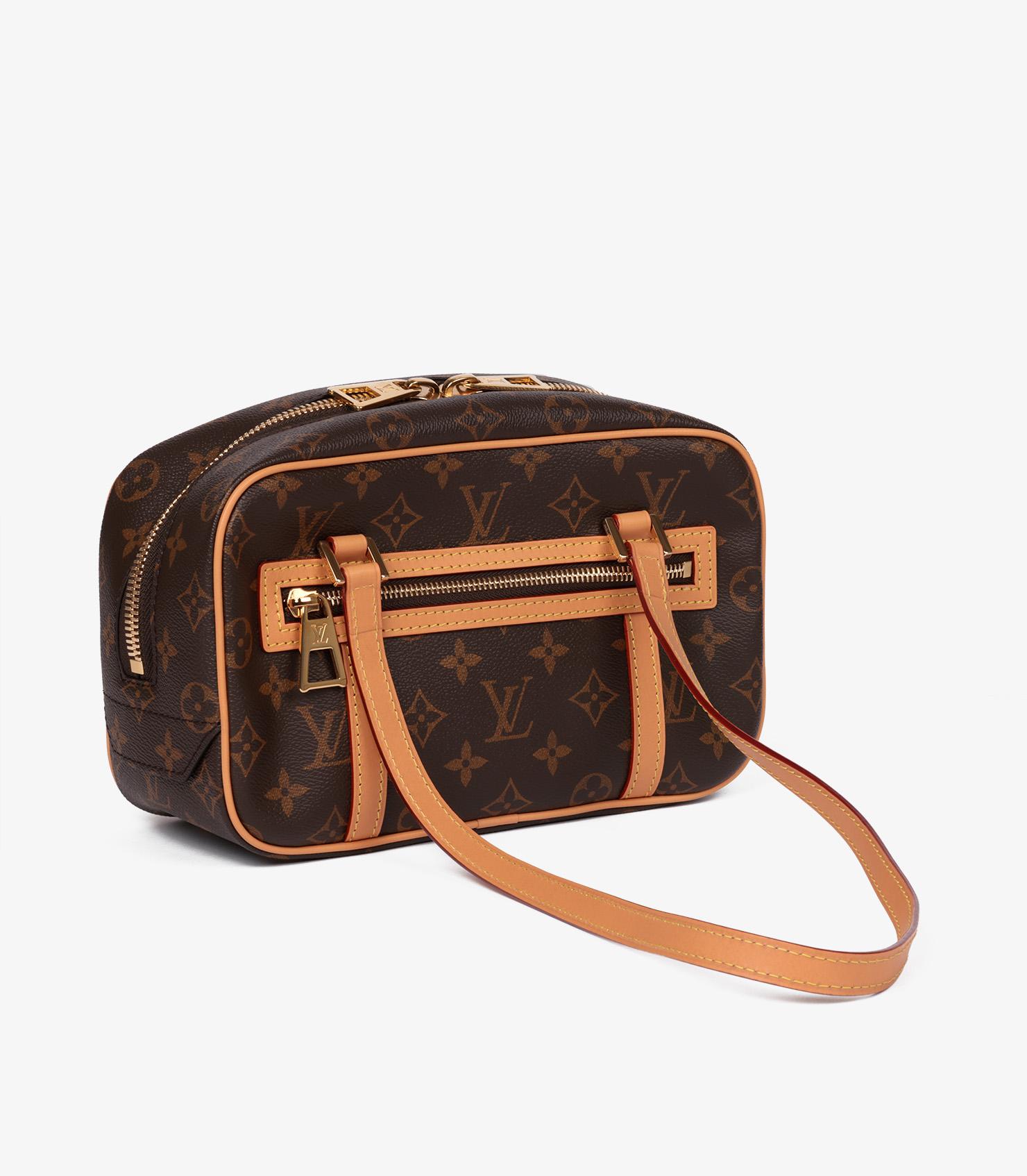 Louis Vuitton Brown Monogram Coated Canvas & Vachetta Leather Reissue Cité In New Condition In Bishop's Stortford, Hertfordshire