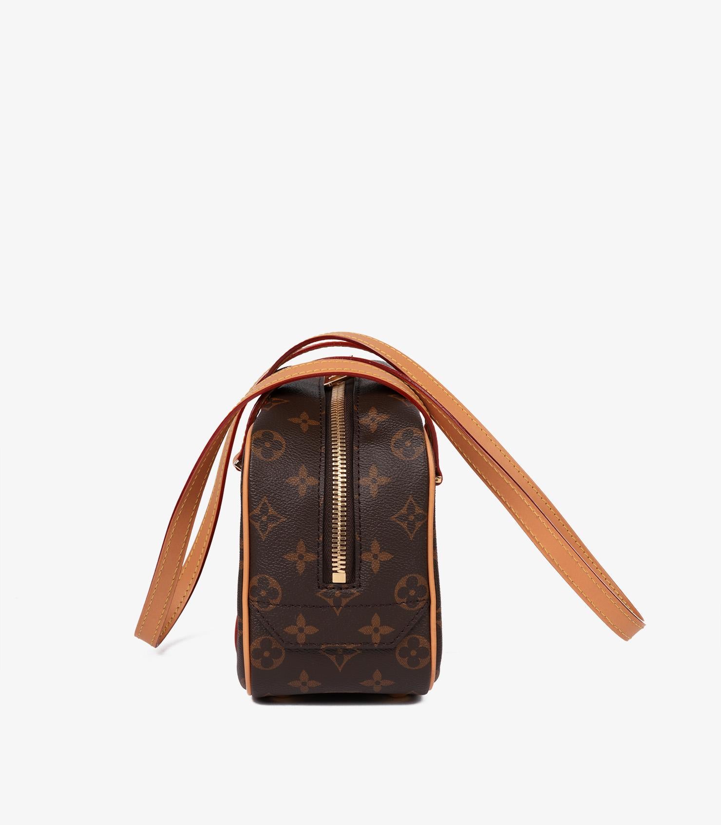 Louis Vuitton Brown Monogram Coated Canvas & Vachetta Leather Reissue Cité 1