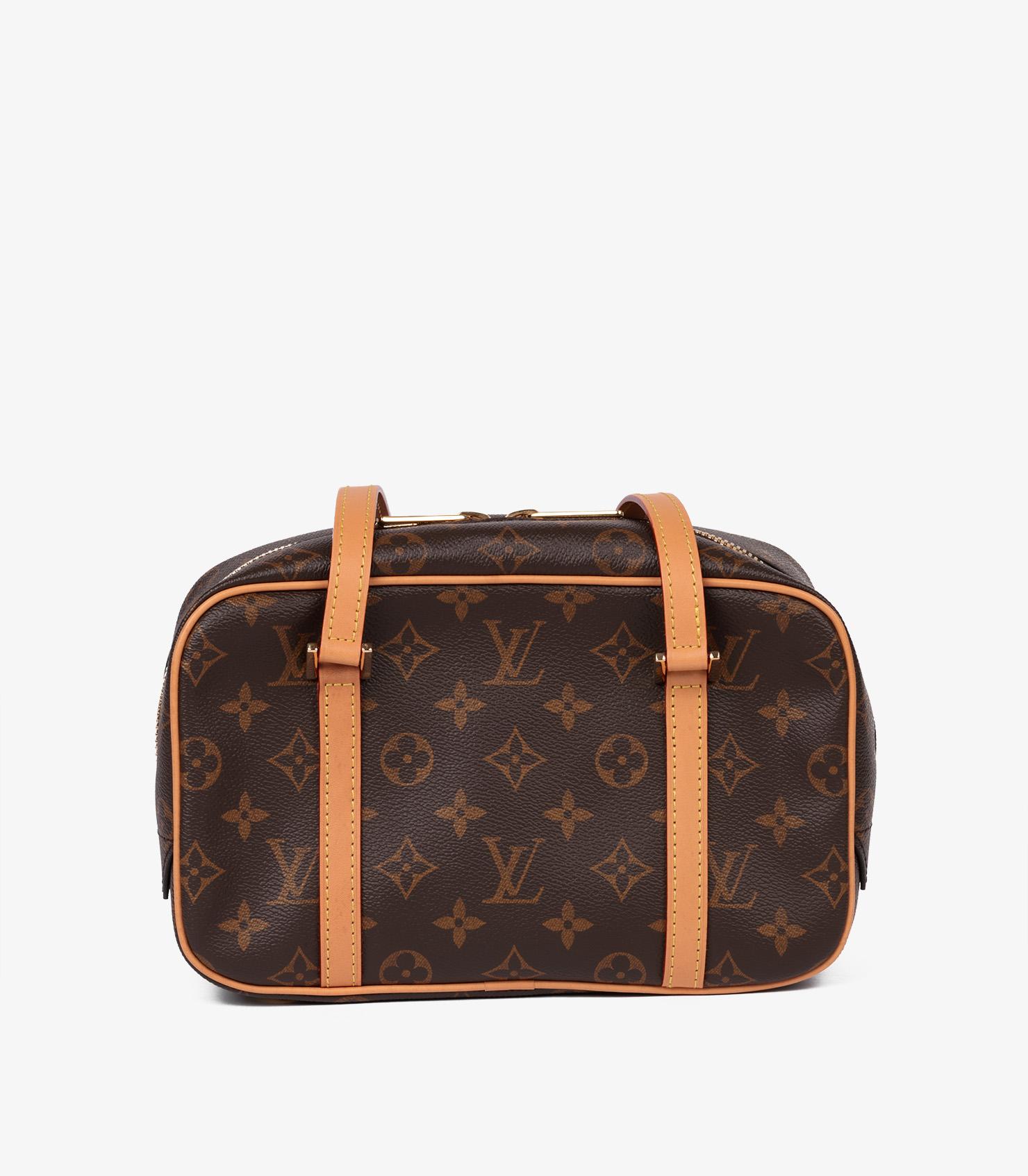 Louis Vuitton Brown Monogram Coated Canvas & Vachetta Leather Reissue Cité 2