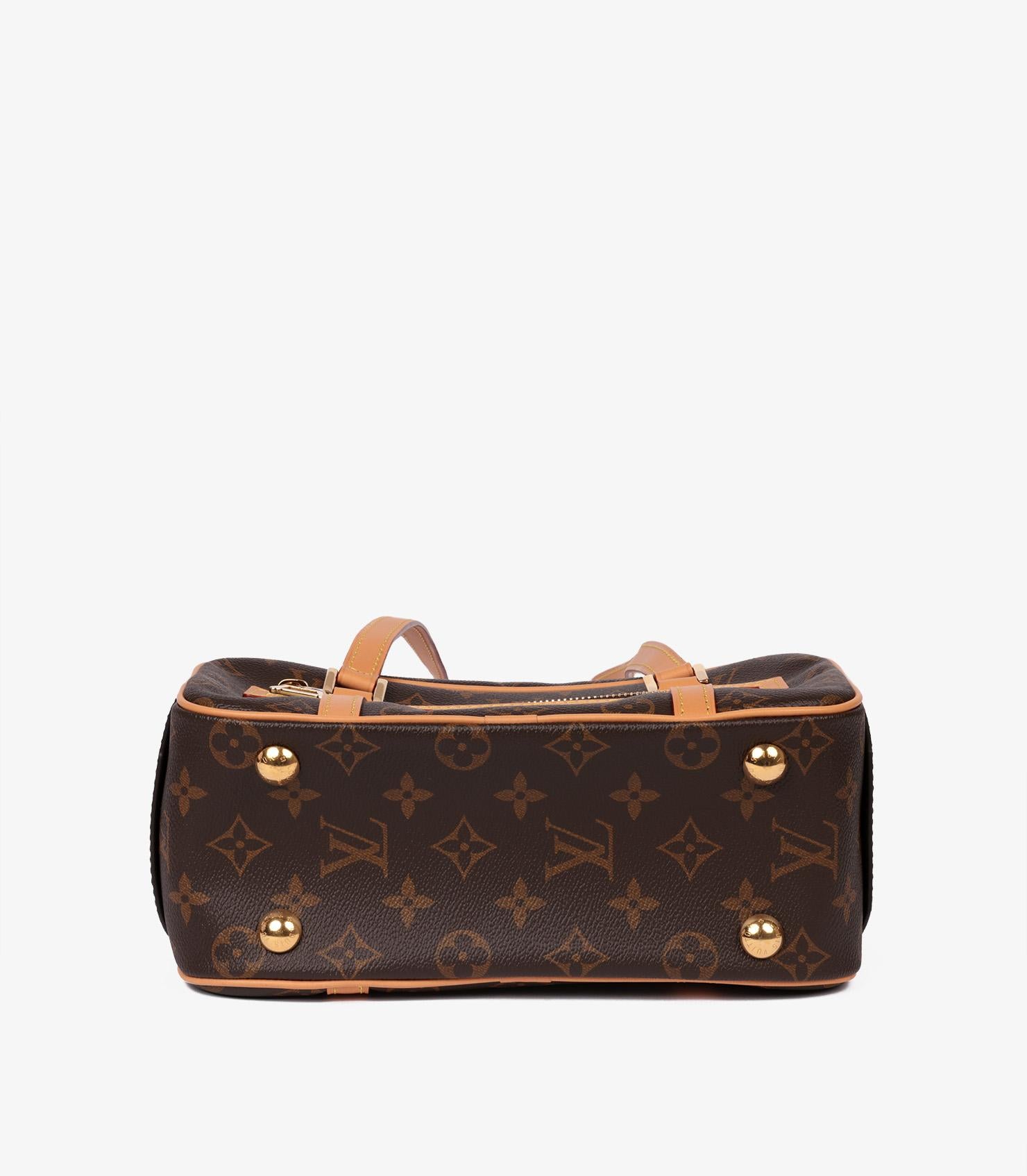 Louis Vuitton Brown Monogram Coated Canvas & Vachetta Leather Reissue Cité 3