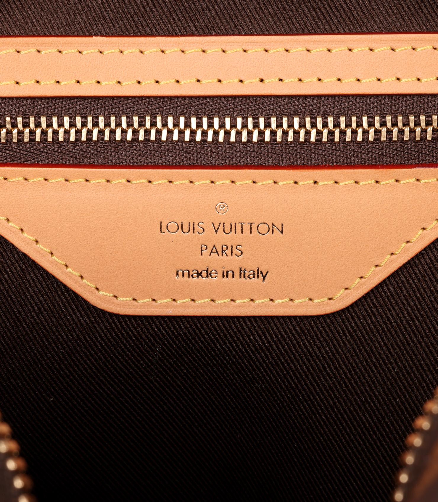 Louis Vuitton Brown Monogram Coated Canvas & Vachetta Leather Reissue Cité 4