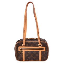 Louis Vuitton Brown Monogram Coated Canvas & Vachetta Leather Reissue Cité