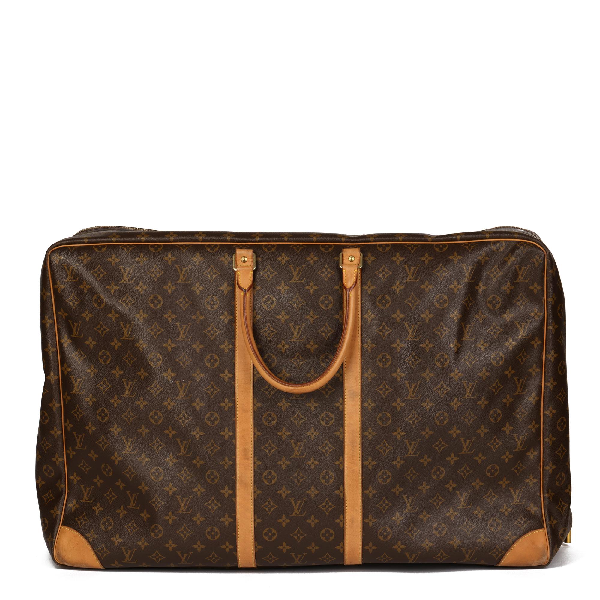 Louis Vuitton Brown Monogram Coated Canvas & Vachetta Leather Sirius 70 6