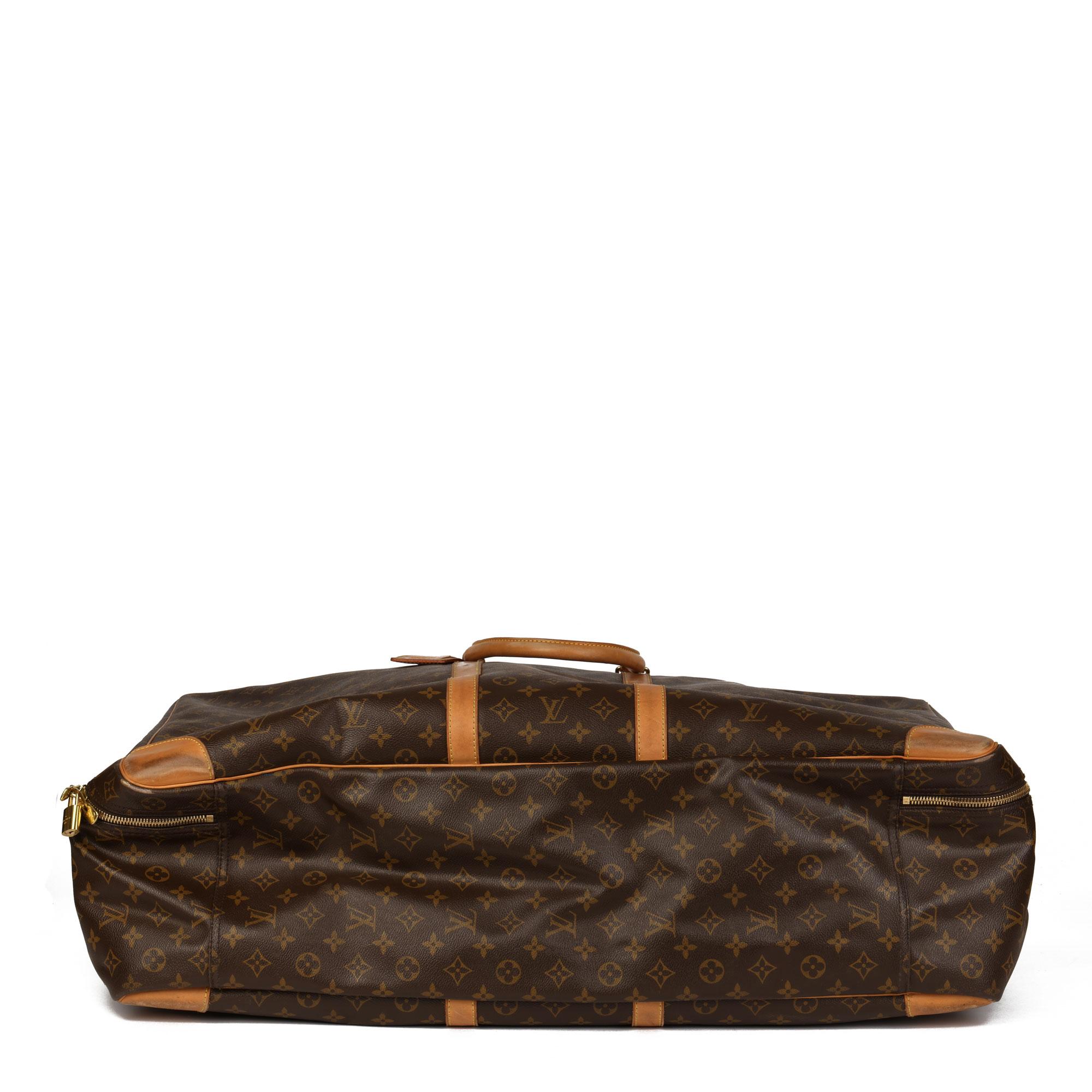 Louis Vuitton Brown Monogram Coated Canvas & Vachetta Leather Sirius 70 7