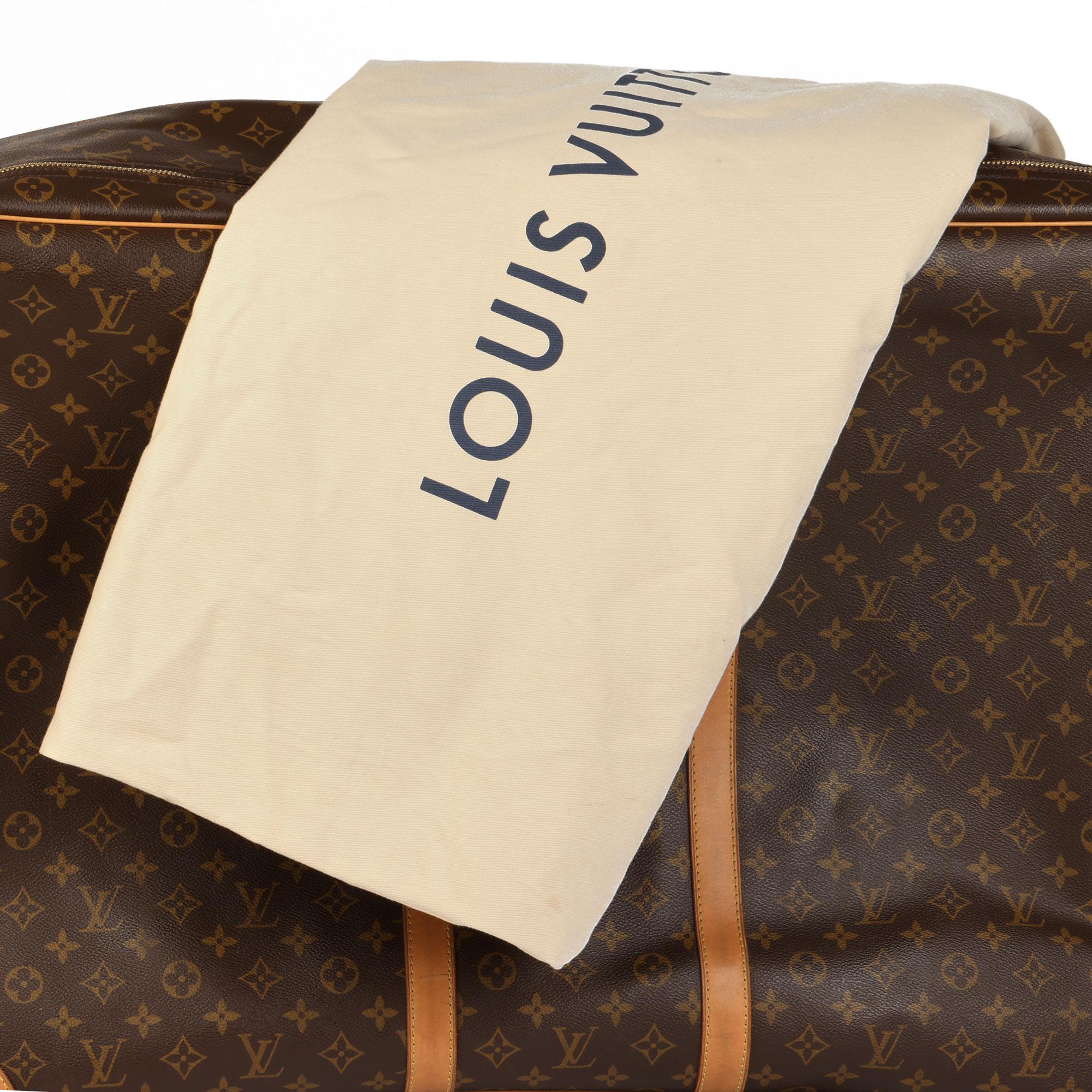Louis Vuitton Brown Monogram Coated Canvas & Vachetta Leather Sirius 70 1