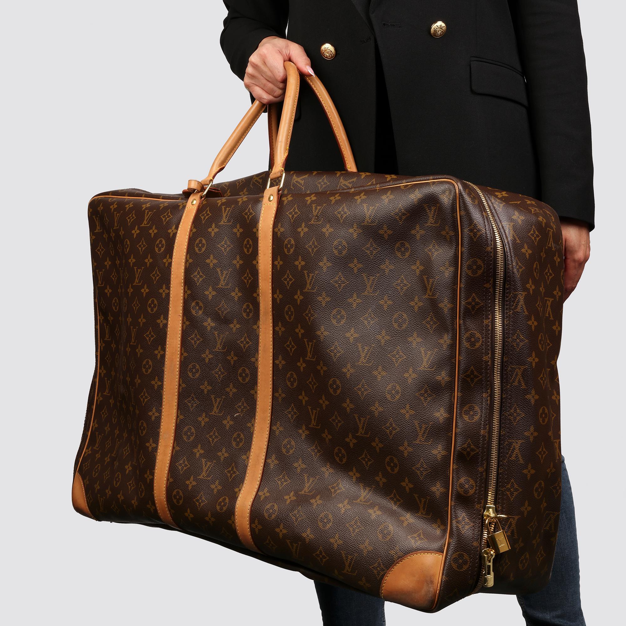 Louis Vuitton Brown Monogram Coated Canvas & Vachetta Leather Sirius 70 2