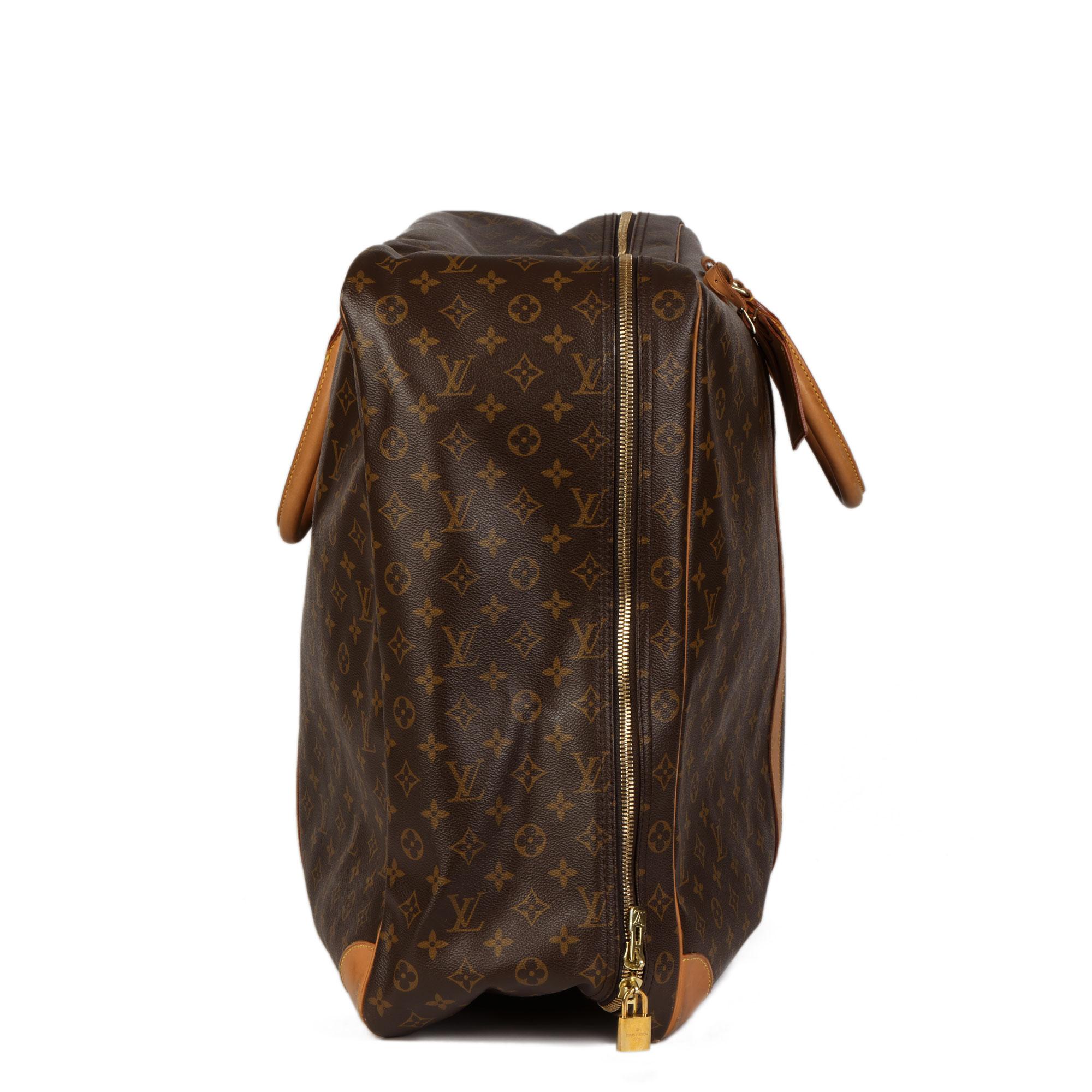 Louis Vuitton Brown Monogram Coated Canvas & Vachetta Leather Sirius 70 4