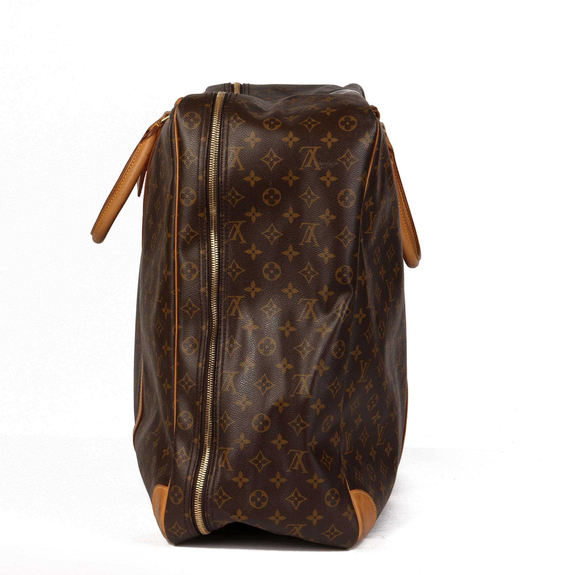Louis Vuitton Brown Monogram Coated Canvas & Vachetta Leather Sirius 70 5
