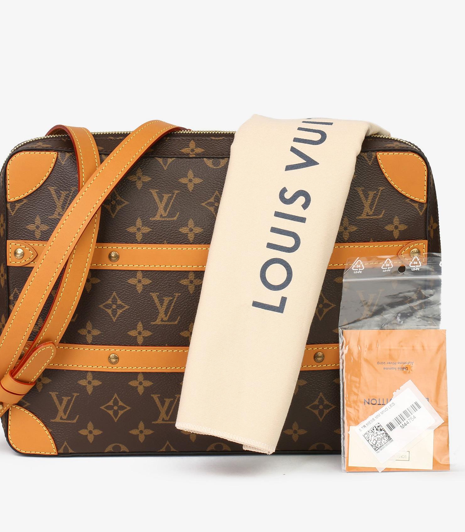 Louis Vuitton: un baule morbido in tela e pelle di Monogram marrone Coates e Vachetta. 7
