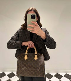 Louis Vuitton Brown Monogram Coated Canvas & Vachetta Leather Speedy 30