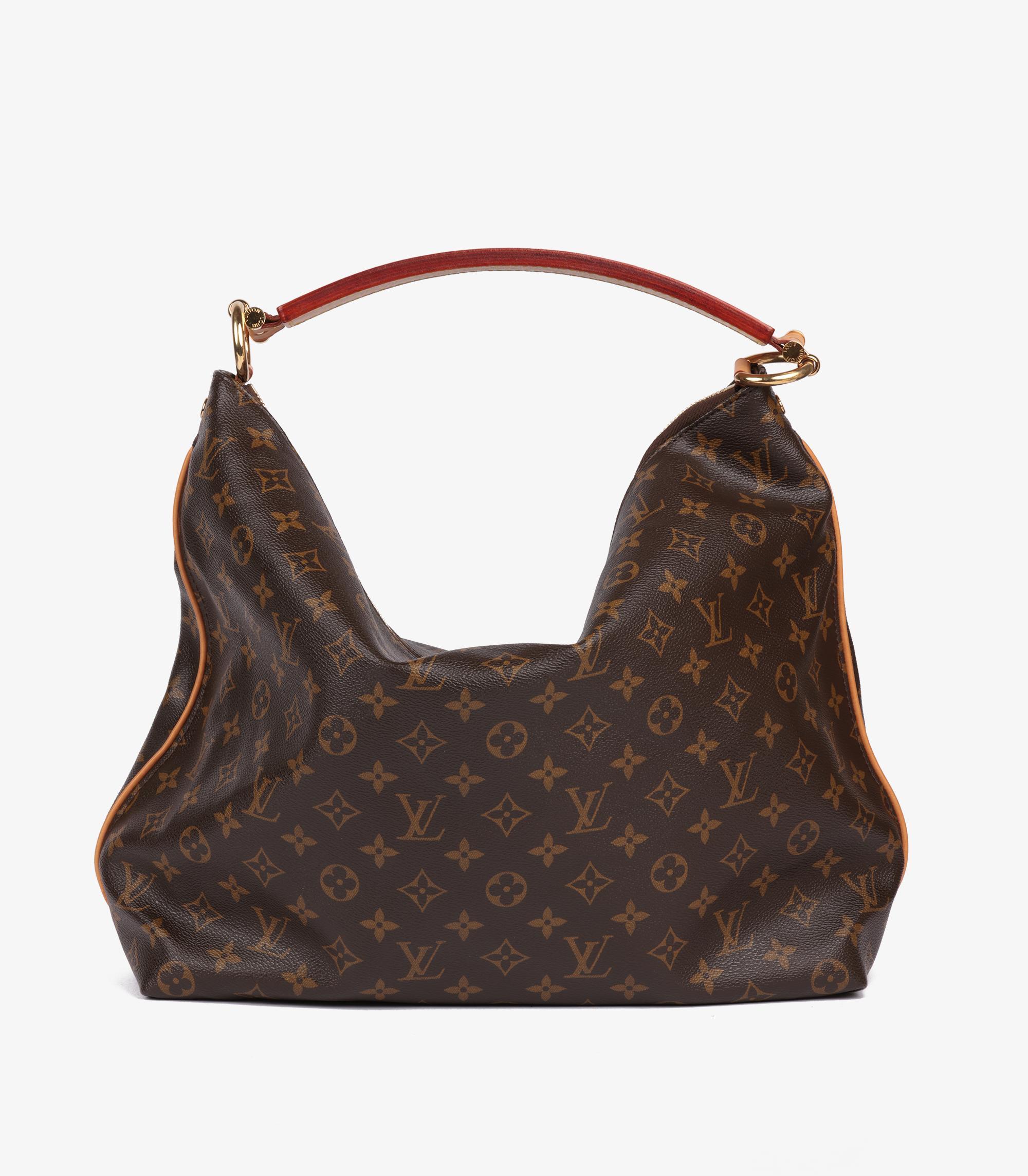 Louis Vuitton Brown Monogram Coated Canvas & Vachetta Leather Sully MM 2