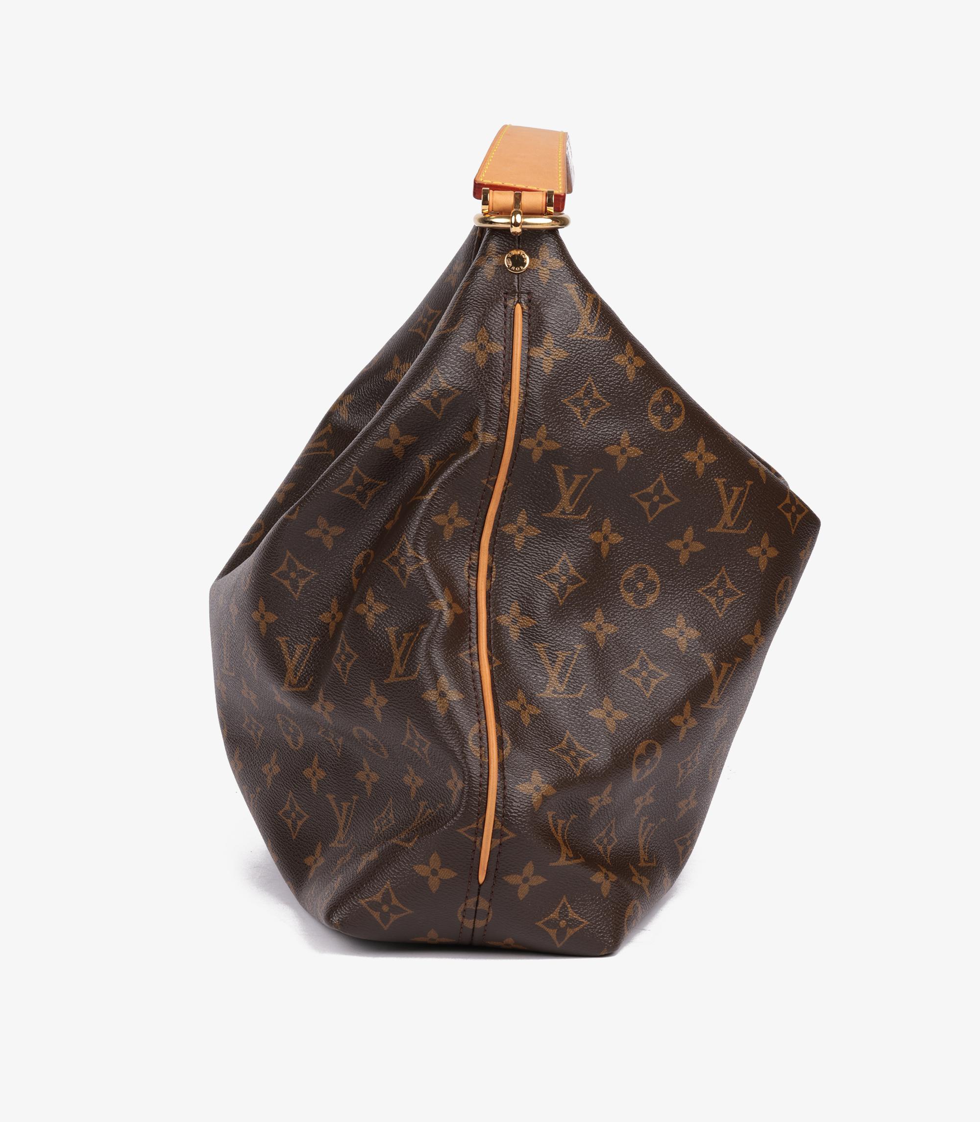 Louis Vuitton Brown Monogram Coated Canvas & Vachetta Leather Sully MM 3