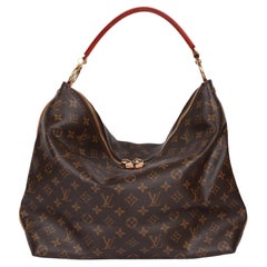 Louis Vuitton Brown Monogram Coated Canvas & Vachetta Leather Sully MM
