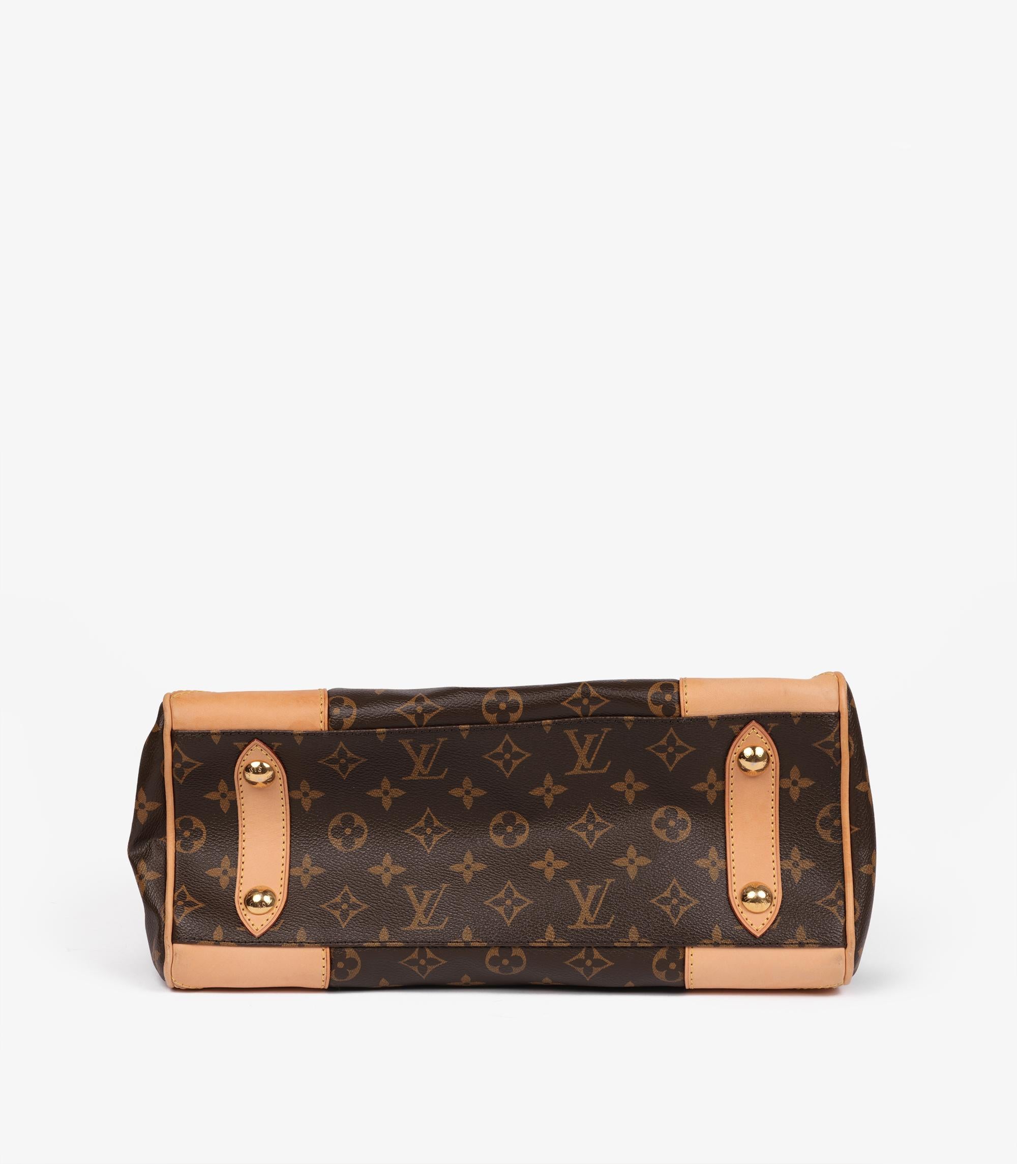 Louis Vuitton Monograma Marrón Lona Recubierta y Piel Vachetta Támesis PM 2