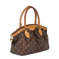 Louis Vuitton - Tivoli PM - Toile enduite Monogram marron et cuir Vachetta avec monogramme
