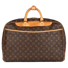 Louis Vuitton Brown Monogram Coated Canvas & Vachetta Leather Vintage Alize 50