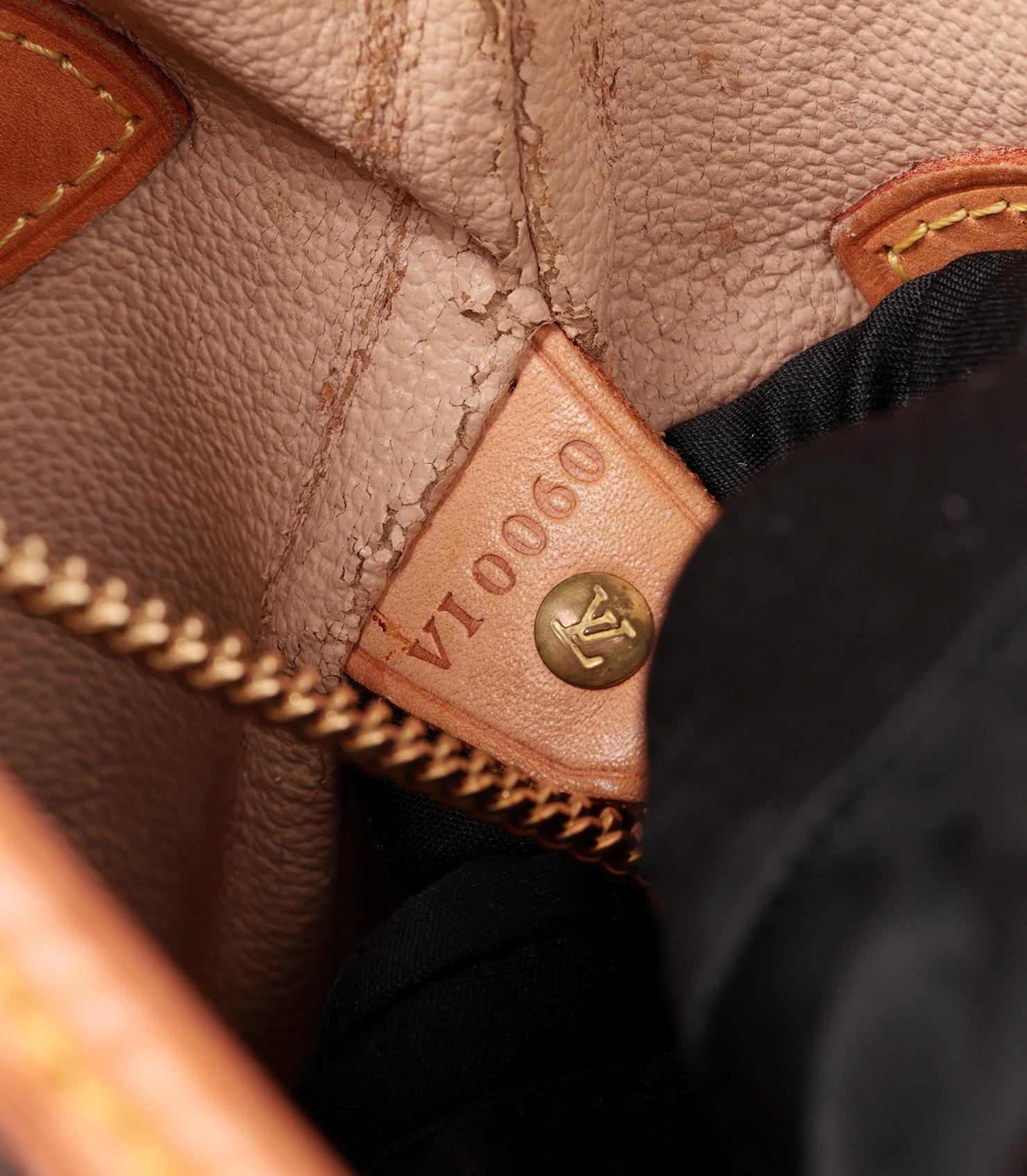 Louis Vuitton Brown Monogram Coated Canvas & Vachetta Leather Vintage Bucket Bag 3
