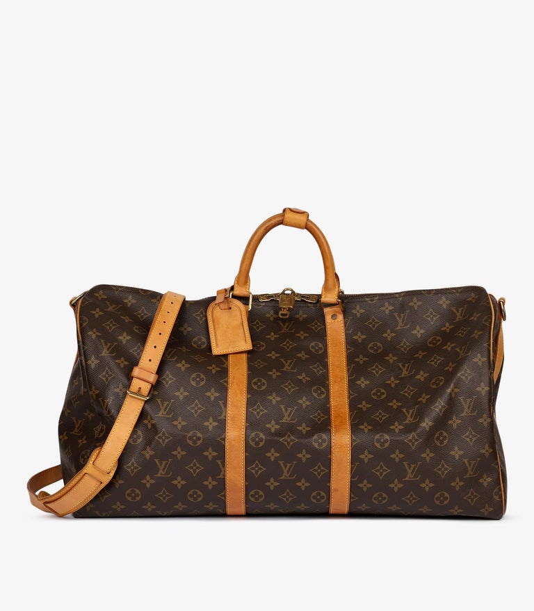 Louis Vuitton Duffle Bag Monogram Brown in Coated Canvas/Leather