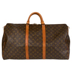 Louis Vuitton Monogram Keepall 60 Travel Large Duffle Bag M41412