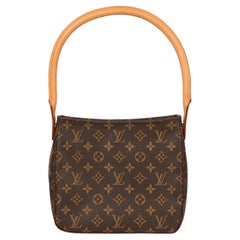 Louis Vuitton Brown Monogram Coated Canvas & Vachetta Leather Vintage Looping MM