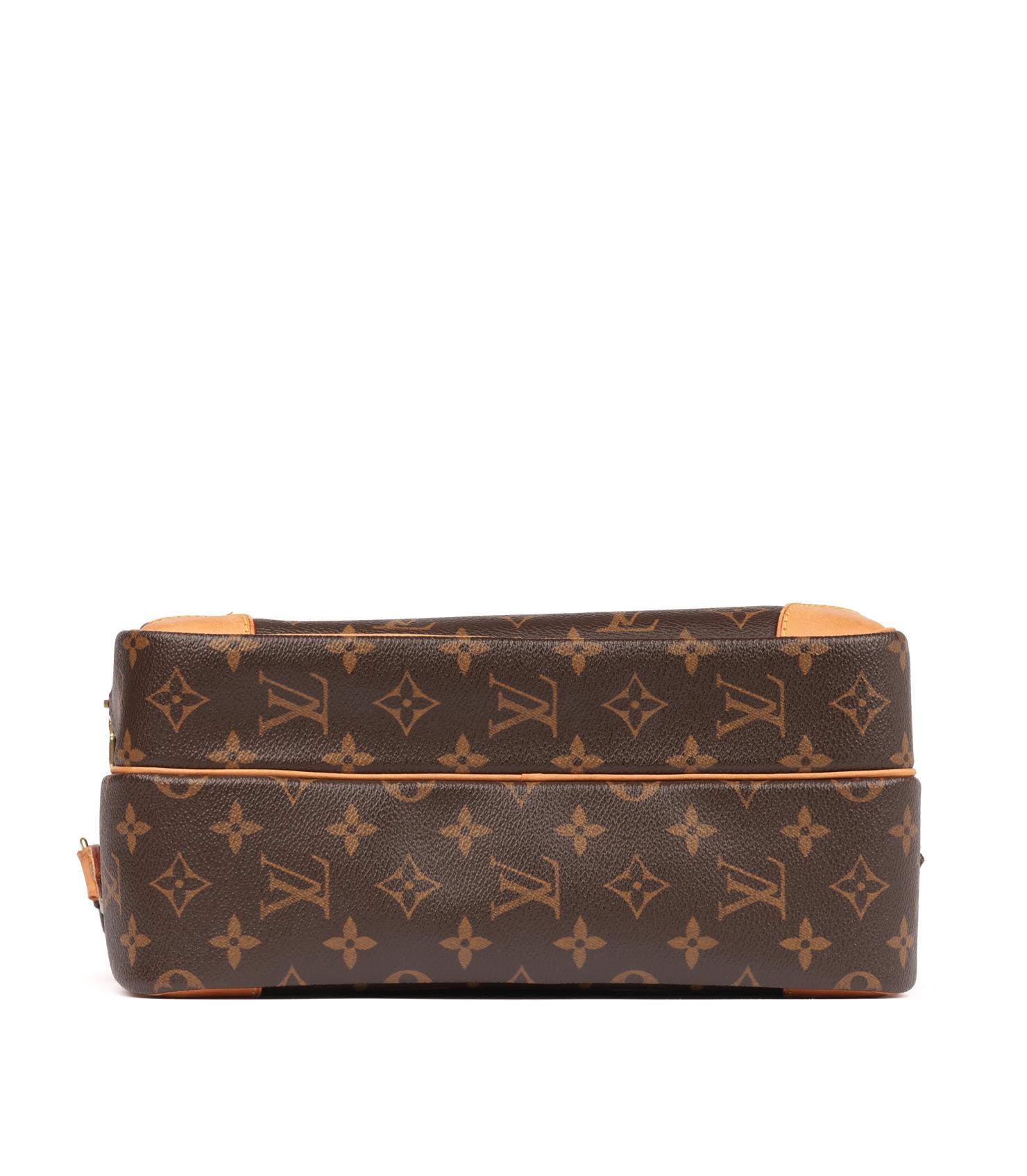 Louis Vuitton Brown Monogram Coated Canvas & Vachetta Leather Vintage Nile en vente 5
