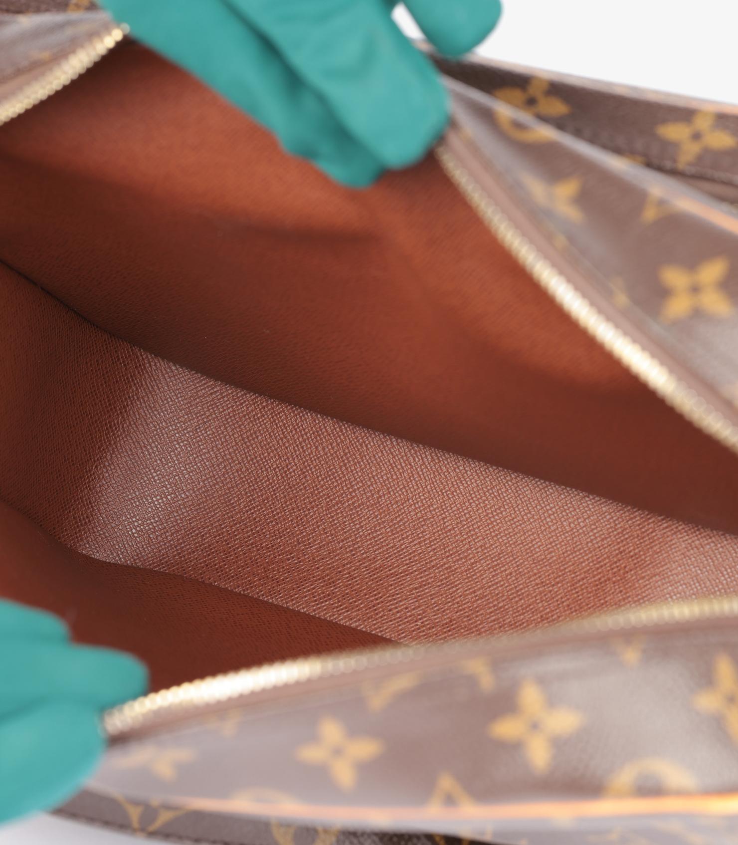 Louis Vuitton Brown Monogram Coated Canvas & Vachetta Leather Vintage Nile en vente 6